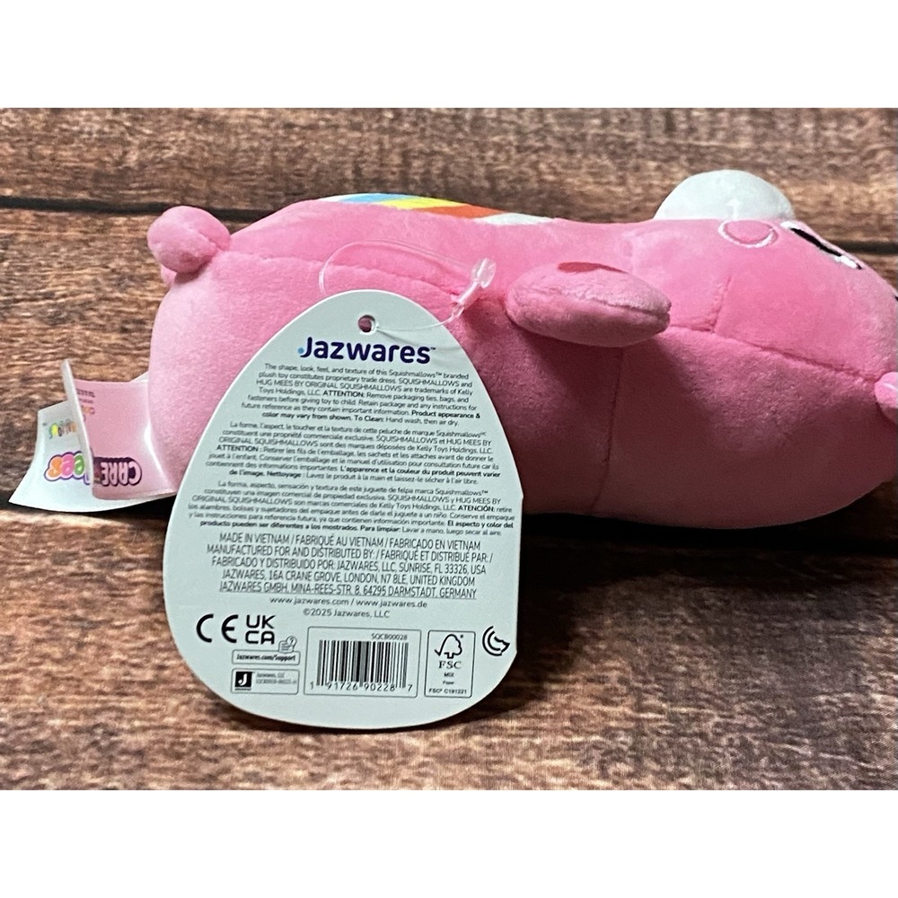 Squishmallows Hug Mees Care Bears "Cheer Bear" 6 inch Plush Toy New - Picture 6 of 16